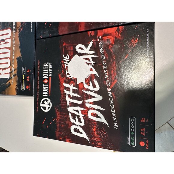 3 COMPLETE Hunt A Killer Murder Mystery Games Boardwalk DiveBar Rodeo Date Night - Picture 2 of 4